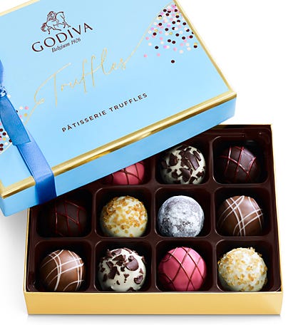 Godiva® Patisserie Dessert Truffles Box - 12 piece